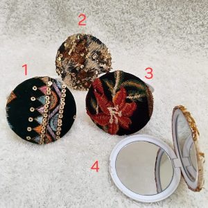 آینه سوزن دوزی مدل جیبی