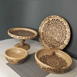 ست پذیرایی 4 تکه چوبی