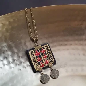 گردنبند پارچه ایی مدل آرزو