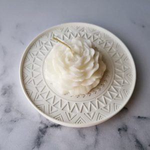 شمع گل مدل رز سفید