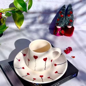 ماگ سرامیکی مدل قلب بادکنکی