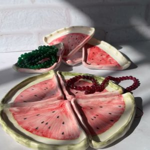ظرف مزه خوری مدل هندوانه