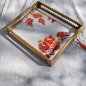 سینی چوبی مدل یلدا