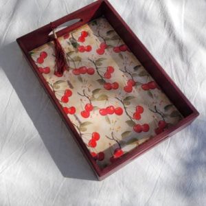 سینی چوبی مدل آلبالو