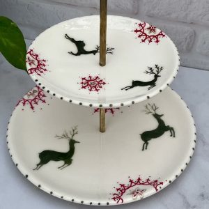 شیرینی خوری دو طبقه مدل کریسمس