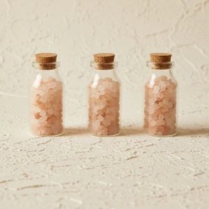 بطری شیشه ایی مدل نمک دریا