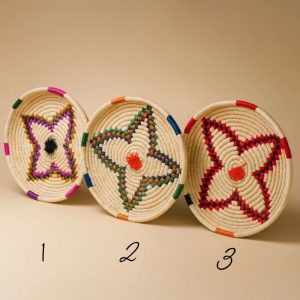 سینی حصیری بزرگ مدل چهارپر