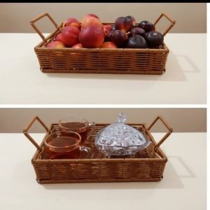 سینی مفتول پلاستیکی مدل دسته دار