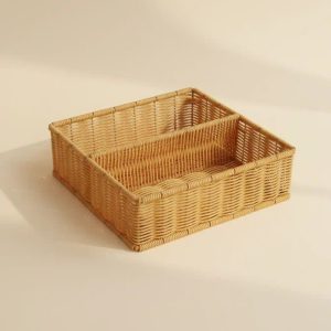 سبد مفتول پلاستیکی مدل دوقلو