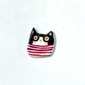 مگنت سرامیکی مدل گربه راه راه