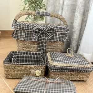 ست حصیری مدل پیک نیک